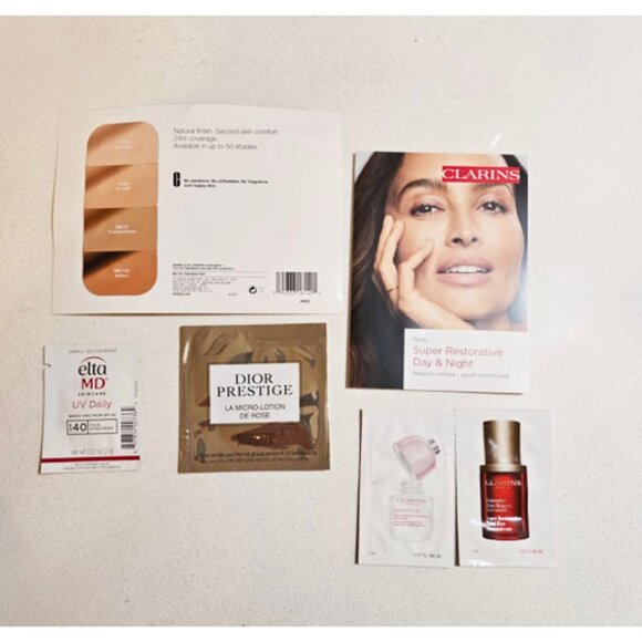 Luxury Sample Bundle Jo Malone Prada Dior Clarins Charlotte Tilbury Benefit Elta - Picture 3 of 6